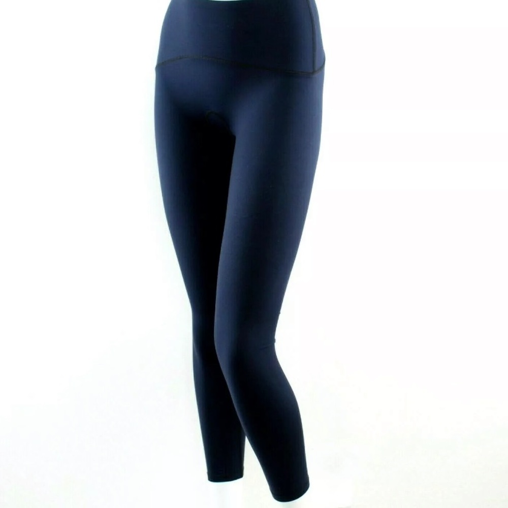 Spanx Hem Slit Leggings S/P Lapis Night NWT